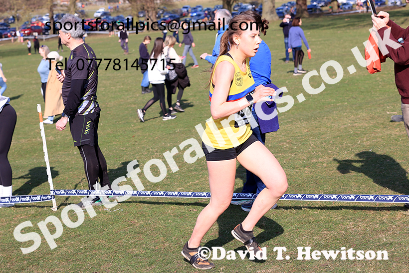 Women under-20s 2025 UK CAU Inter Counties Cross Country Champs., Wollaton Park, Nottingham. Photo: David T. Hewitson/Sports for All Pics